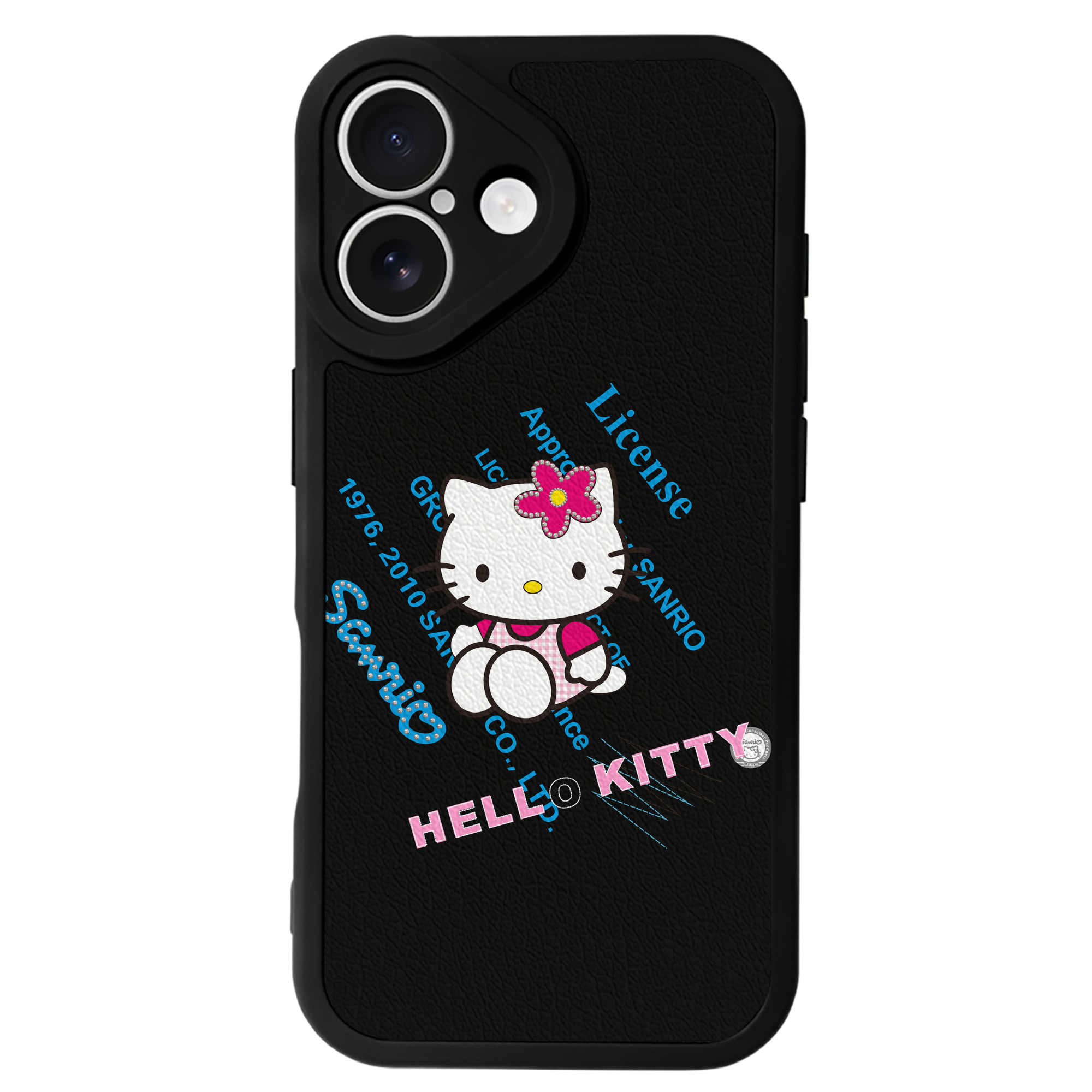 （画像用） Hello Kitty ハローキティ 【iPhone 16シリーズ対応】シリコンスマホケース（レザー調） 材質：シリコン